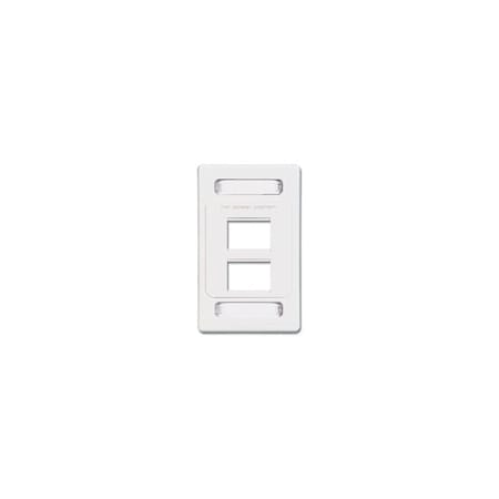 Siemon 4-PORT FLUSH MOUNT UNLOADED, SINGLE GANG MAX SERIES, WHITE 204490